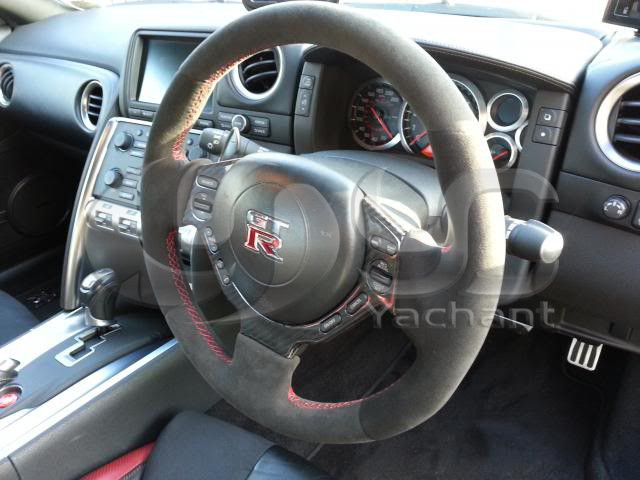 2008-2014 Nissan R35 GTR CBA DBA  Steering Wheel Trim Cover FCF (10).jpg