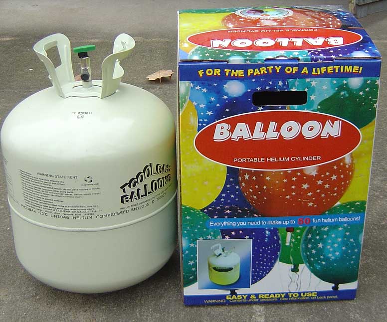 refillable helium tank