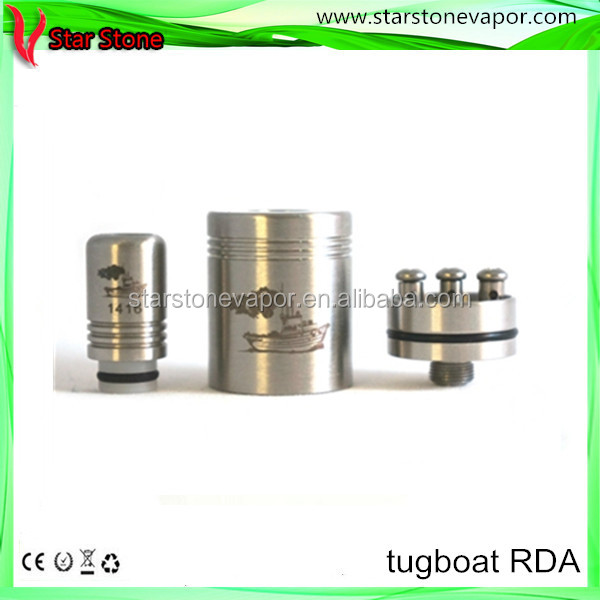 starstone 2014 newest tugboat rda atomizer clone E1 gigante 26650 mod in stock