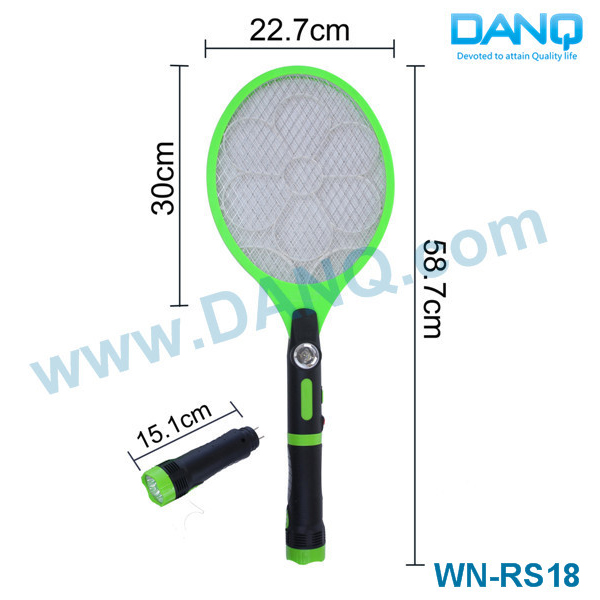 Wn-rs18付き充電式蚊のラケット・懐中電灯常夜灯問屋・仕入れ・卸・卸売り