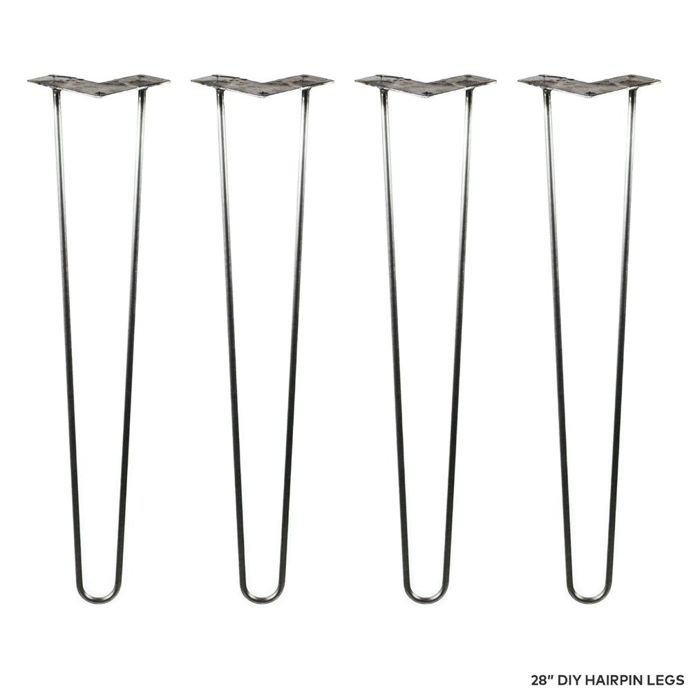 Online Sales 28 Inch Metal Iron Chrome Plated Diy Table 2 Rod Hairpin