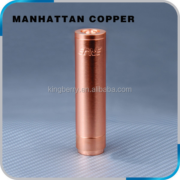 2014 new mechanical mod copper manhattan mod clone 1:1 manhattan mod high quality from kingberry