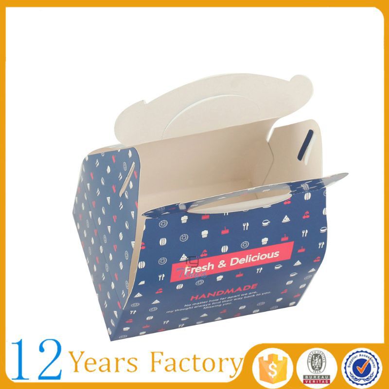 ロゴ印刷されたハンドルのケーキのパッケージデザイン仕入れ・メーカー・工場