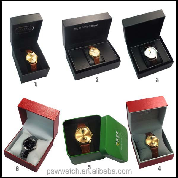 Golden rhinestones watch case Japan movt quartz red color leather watch women watches