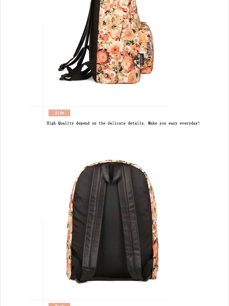 ファッション花柄oem2014年新しいファッショナブルなキャンバスナップサック問屋・仕入れ・卸・卸売り