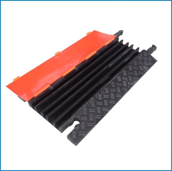 2 Channel Rubber Road Cable Protection,Heavy Duty Cable Protection,Pvc