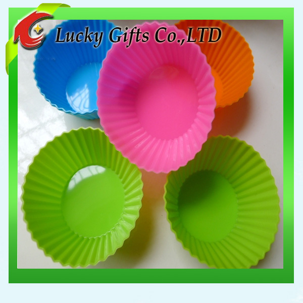 High Quality Soft Cupcake Colorful Silicone Mold For Cake Decorating