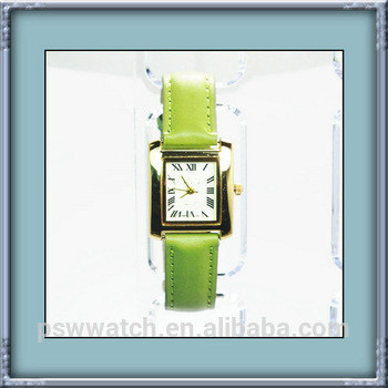 Quartz women watch 2015 leather straps watch 3 ATM waterproof watch from Factory