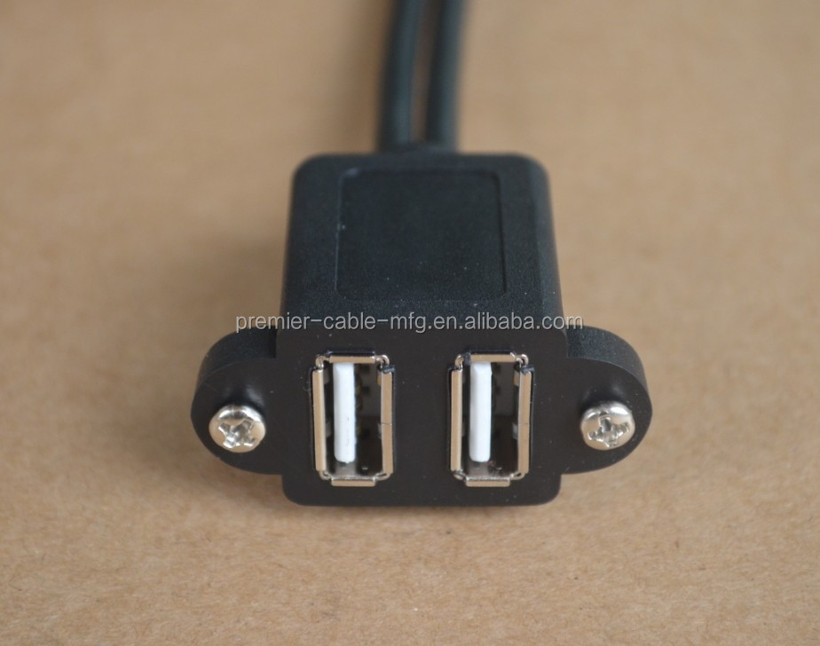 Double Usb Female Connector To 10 Pin Header Cable Buy Double Usb Female Connector To 10 Pin