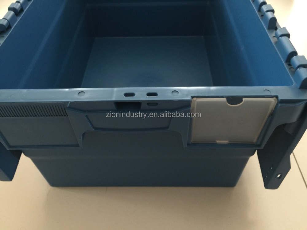 青いプラスチック製の600400x273mm明確なカードスロットとボックスを移動すること仕入れ・メーカー・工場