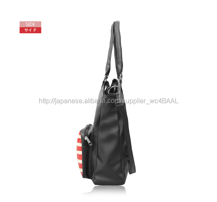 2015最新ファッション黒PUトートバッグ仕入れ・メーカー・工場