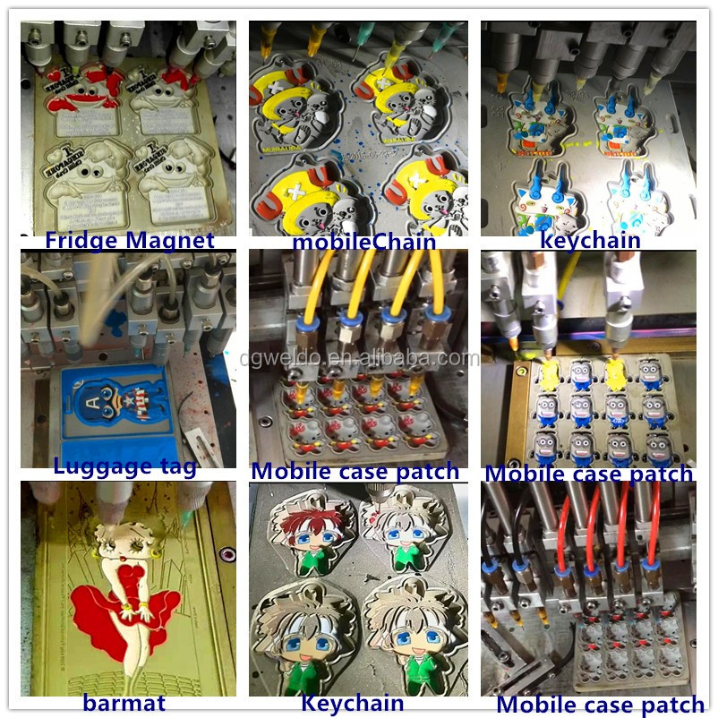 12色自動ゴムソフトpvcラベル調剤機用pvcスリッパ仕入れ・メーカー・工場