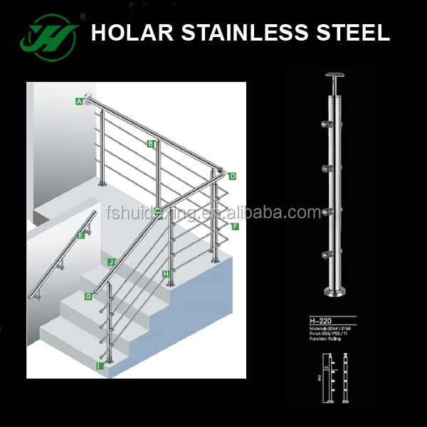装飾的なステンレス鋼屋外/屋内、 金属の手すり、 階段手すりデザイン 問屋・仕入れ・卸・卸売り