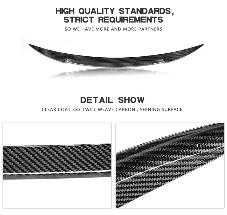 Aftermarket Custom Carbon Fiber Trunk Spoiler For Maserati Quattroporte