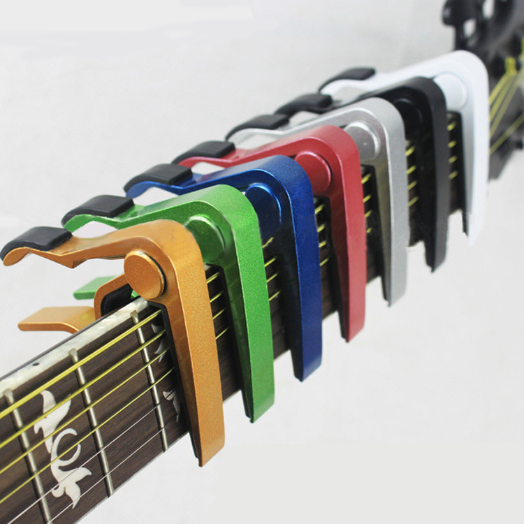 色の金属卸売7ギターのカポエレアコ黒クランプ問屋・仕入れ・卸・卸売り