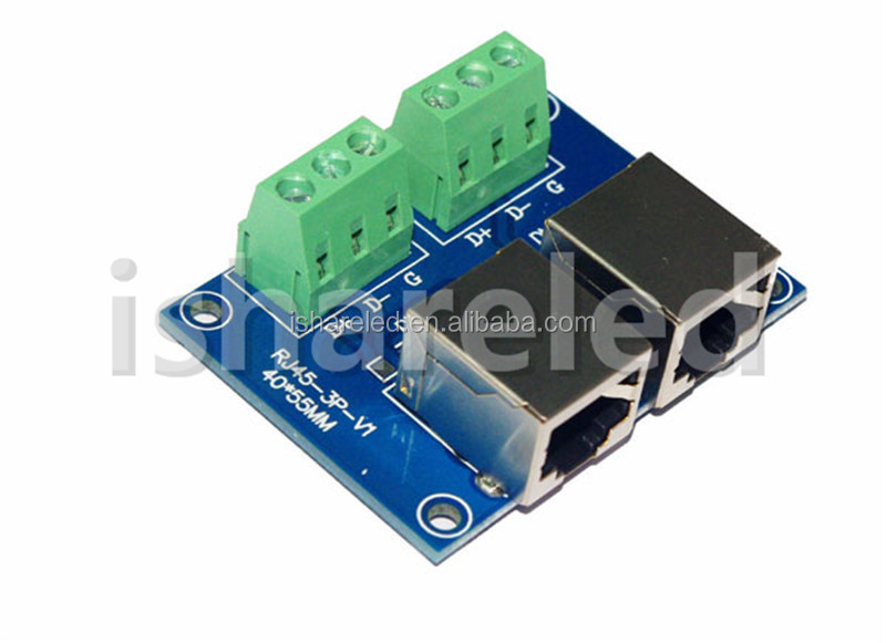 3pin terminal adapter rj45,3p to rj45 dmx controller dmx 512