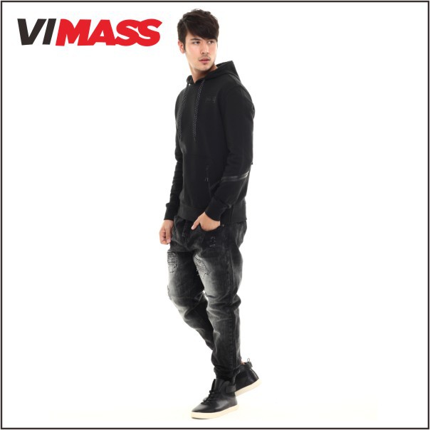 カスタムの男性ファッションスタイル卸売2015黒のパーカー仕入れ・メーカー・工場