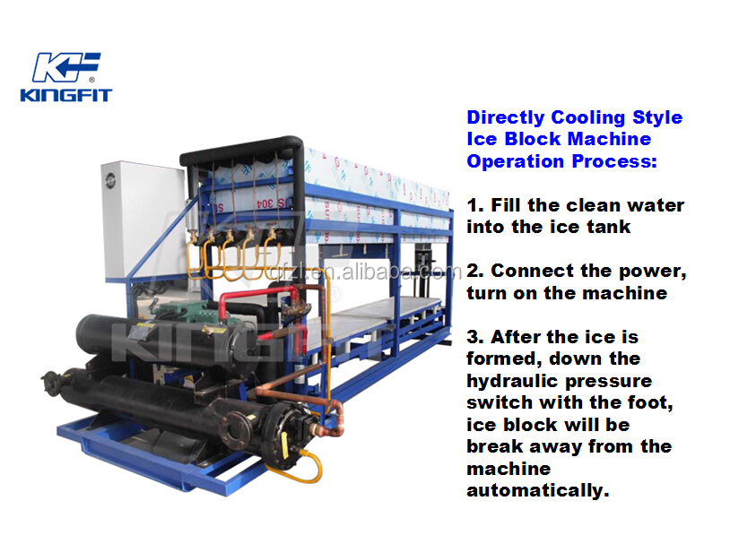 Kf直接冷却スタイル1 t、1.5 t、2 t、3 t、4 t、5 t、10 t、ブロック製氷機仕入れ・メーカー・工場