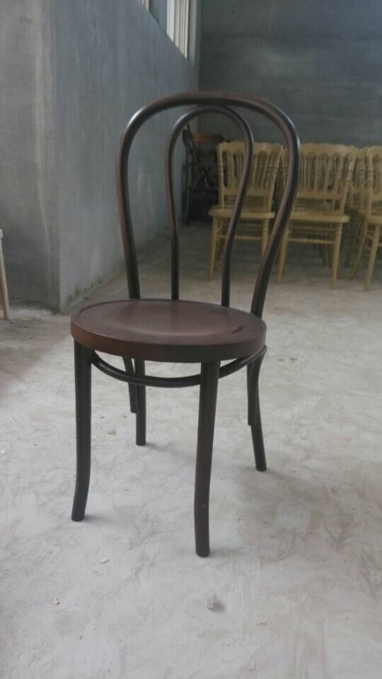 Apilamiento estilo francés silla de comedor de madera curvada ...