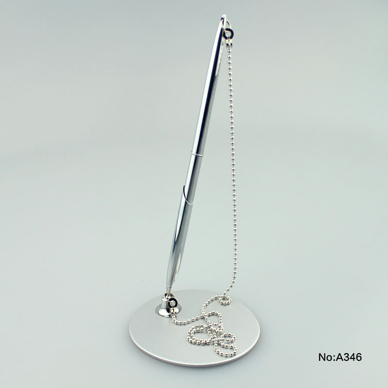 New Desk Stand Pens With Chain For Office &hotel Supplies Buy Pen
