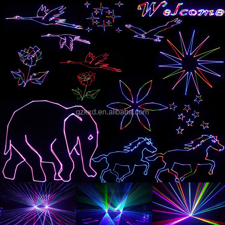 DMX led 1w / 2 w text disco effect sky laser light,unique decorative dj party laser lighting