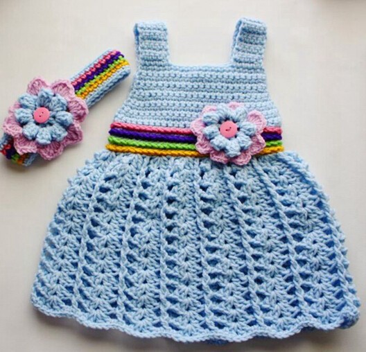 Dress Crochet Baby Pattern Crochet Baby Dress - Buy ...