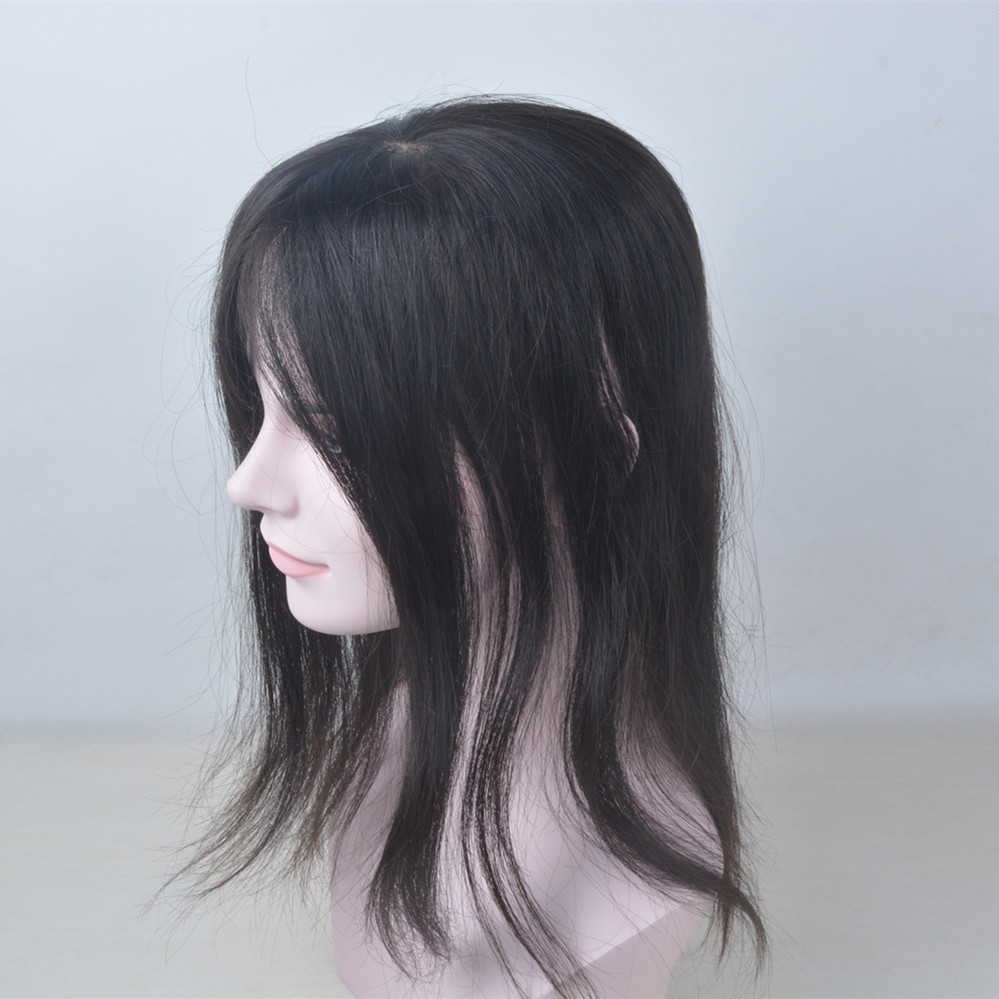 Free Parting Women Thinning Hair Hand Made 100 Human Hair Topper
