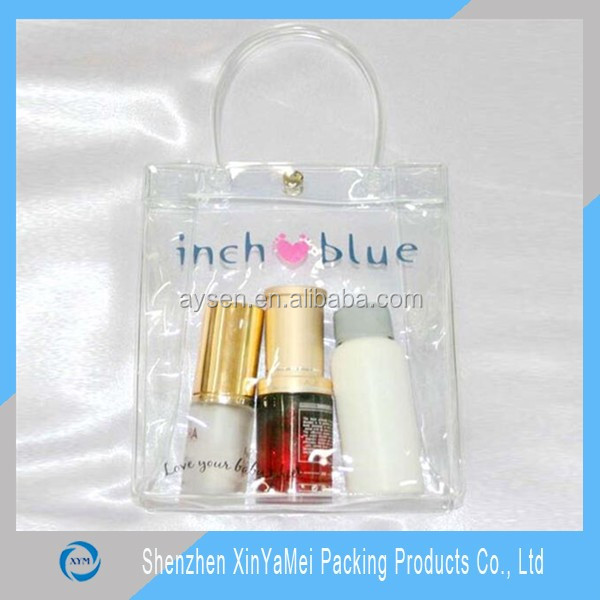 Hot Stamping Surface Handling Cosmetic PVC soft bag