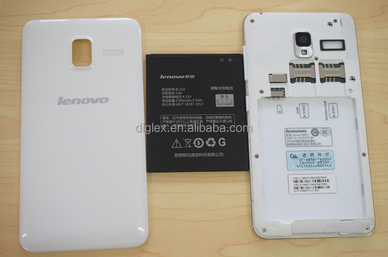 レノボオクタコアa850+mtk65925.51.4ghzのインチのips4.2デュアルsimデュアルカメラアンドロイドスマートフォン問屋・仕入れ・卸・卸売り