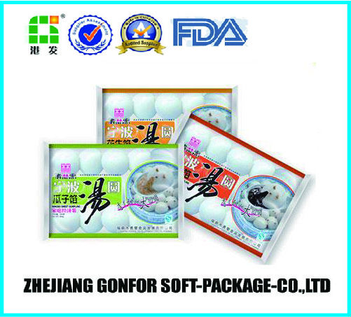 Stand up empty tea bag packaging with zipper