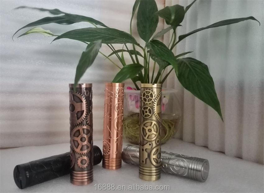 2014 Newest china wholesale e cigarette copper mod steampunk 18650 mod 5 colors available vs paragon penny stingray mod.
