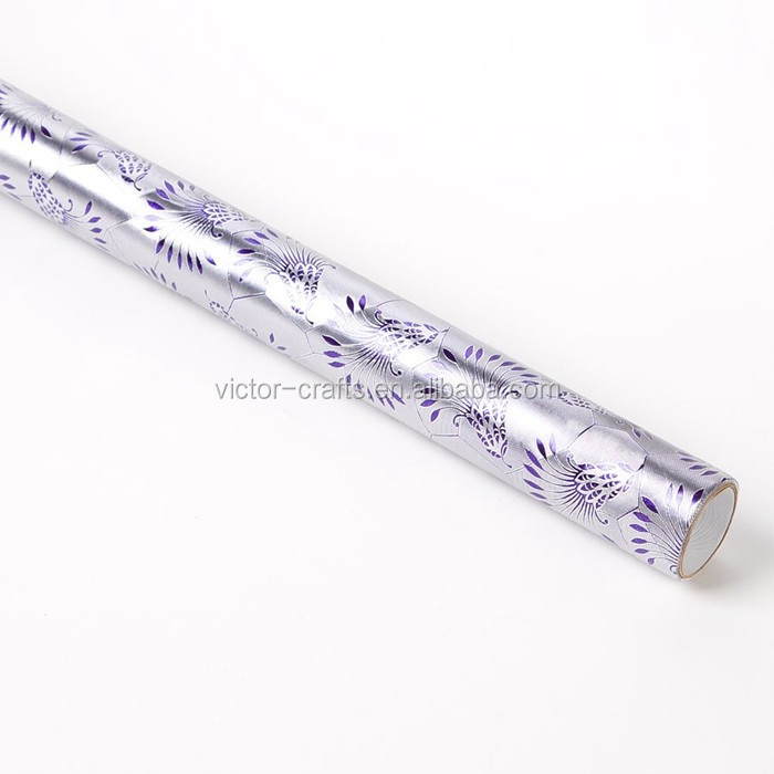 ビクター工芸卸売100%木材パルプ包装紙紫深い エン ボス デザイン紙仕入れ・メーカー・工場