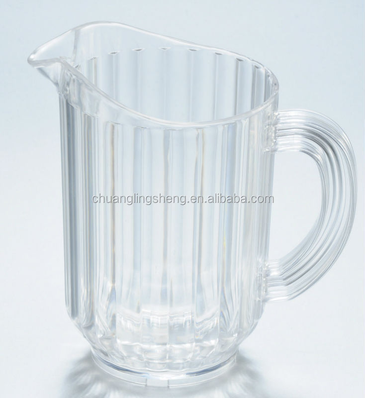 透明なプラスチック製の水差しを測定するtranparent/プラスチック製の水差し金型/プラスチック製ミルクジャグ仕入れ・メーカー・工場
