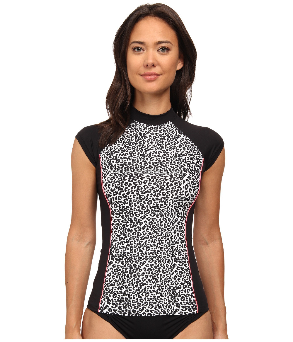 Design Your Own Rash Guard Quick Drying Stretch Mock Neck Tribal Beat