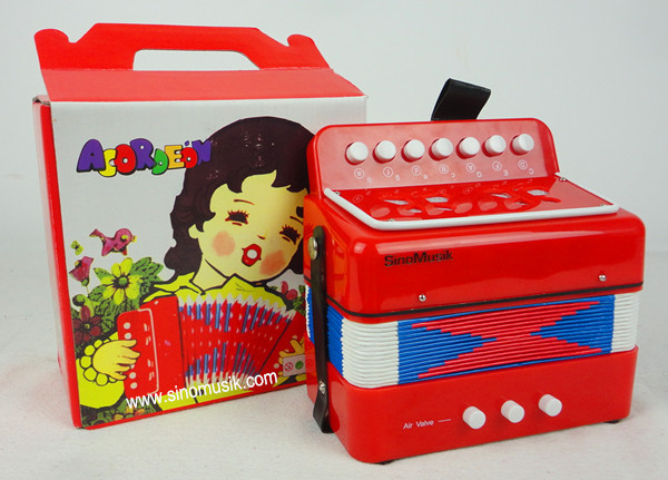 中国の熱い販売の色7キーボタンおもちゃのアコーディオン仕入れ・メーカー・工場