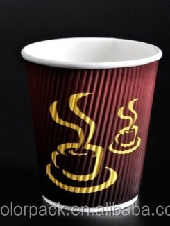 Custom Printed Double Wall wholesale Paper Coffee Cups