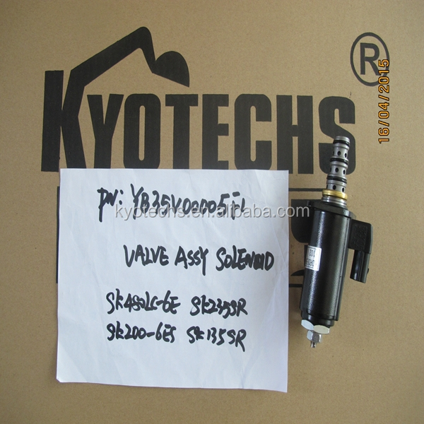 SOLENOID VALVE ASSY FOR YB35V00005F1 YB35V00005F2 YB35V00005F3 SK480LC-6E SK235SR SK200-6ES SK135SR .jpg
