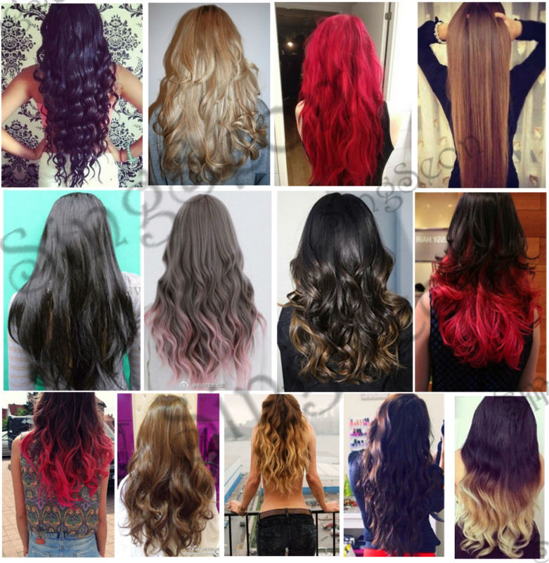 Factory low price Top quality Virgin red wine color hair