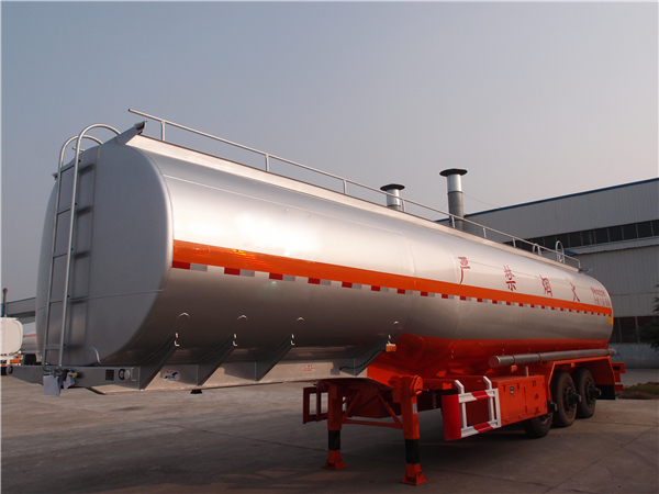 Aluminum tank truck trailer , aluminium truck body for palm oil colza oil