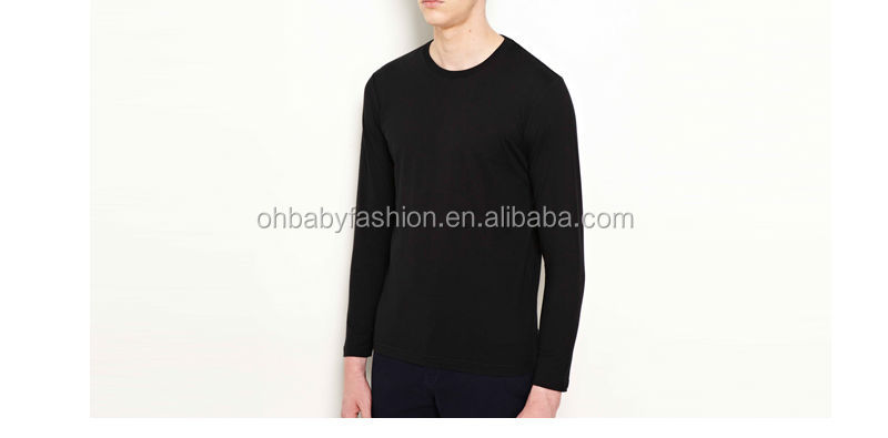 安いブランク2014年秋は、 男性を着用ロングスリーブtシャツ無地tシャツ安いtシャツメンズのための黄色のtシャツ卸売仕入れ・メーカー・工場
