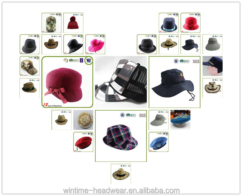 2015カスタマイズパターンoem帽子チェック女性太陽の帽子サンバイザー仕入れ・メーカー・工場