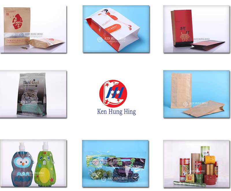 Stand up Kraft Paper Tea Bags Printing with Zipper and Window