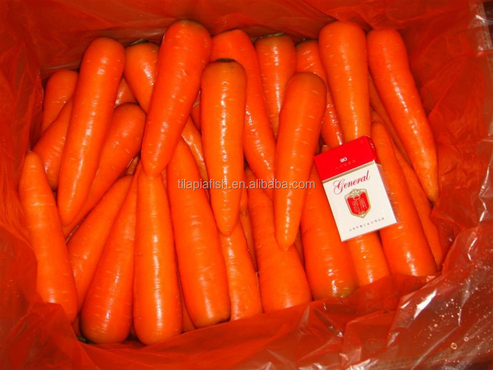 fresh red carrot on sales promotion