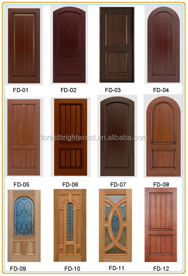 Contemporary 5-Panel Stained Mahogany Modern Entry Door with Sidelites