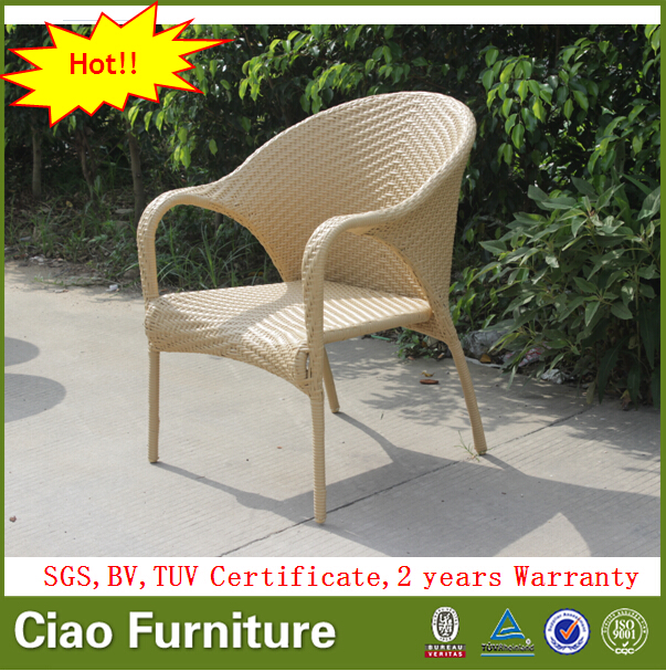 Garden Leisure Patio Chair Without Cushion Rattan Outdoor Arm Chair
