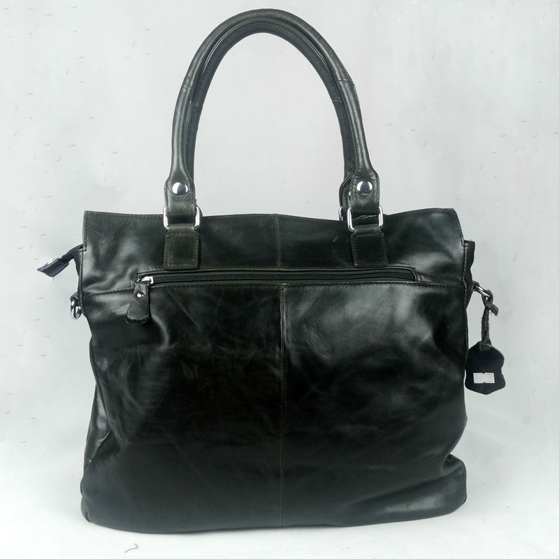 2014 New genuine leather mens leather messenger bag