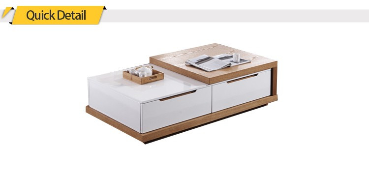 古典的な白新しい高光沢と灰ベニヤコーヒーテーブル、サイドテーブル、teatable、teapoy仕入れ・メーカー・工場