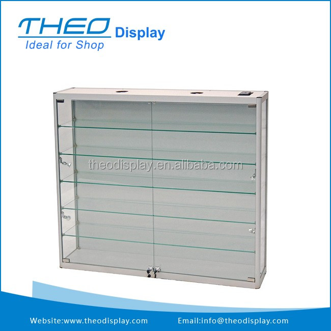 Hot Sale Wall Mounted Glass Display Cabinet With Lights Buy