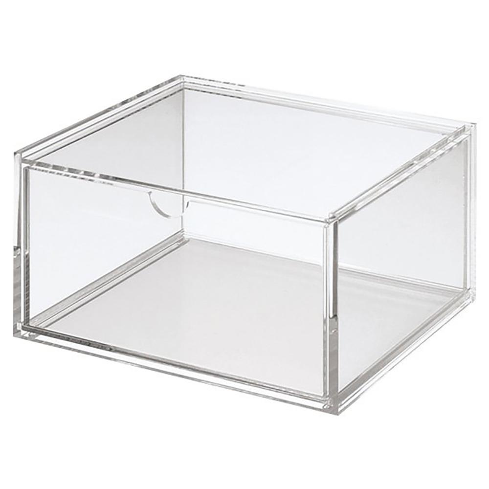 single clear acrylic storage drawer, custom