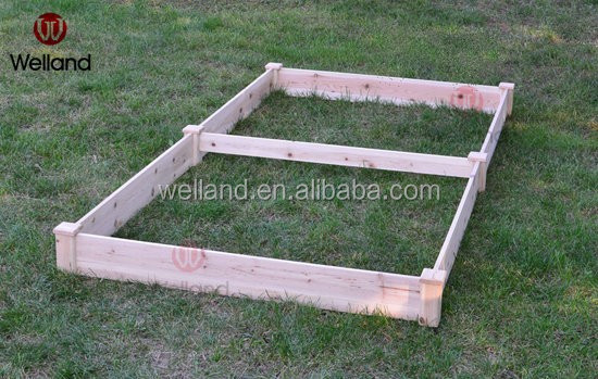 Erhöhte garten bett gemüse pflanzer zedernholz natürliche w ...